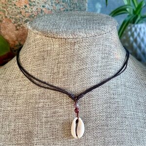 Boho Cowrie Shell Surfer Necklace